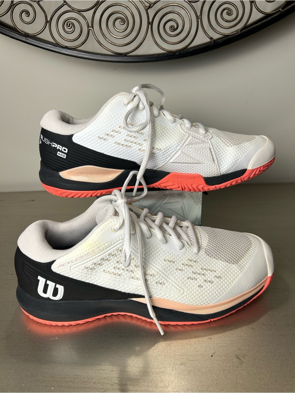 Wilson Women’s White Black Coral Performance Sneakers